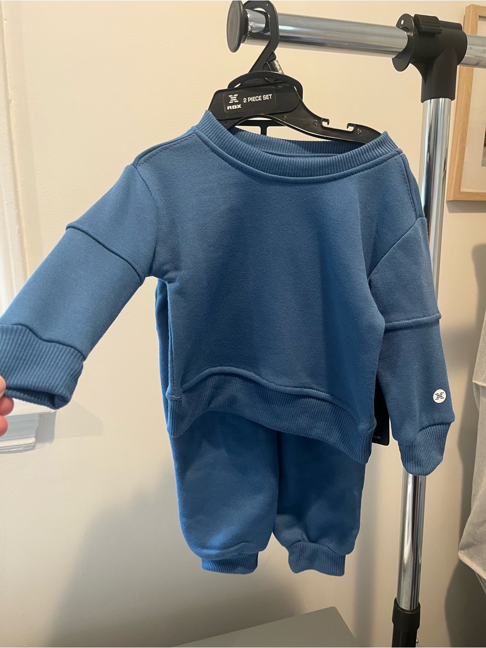 Kids Blue Cozy Sweatpants Set - 2-Piece